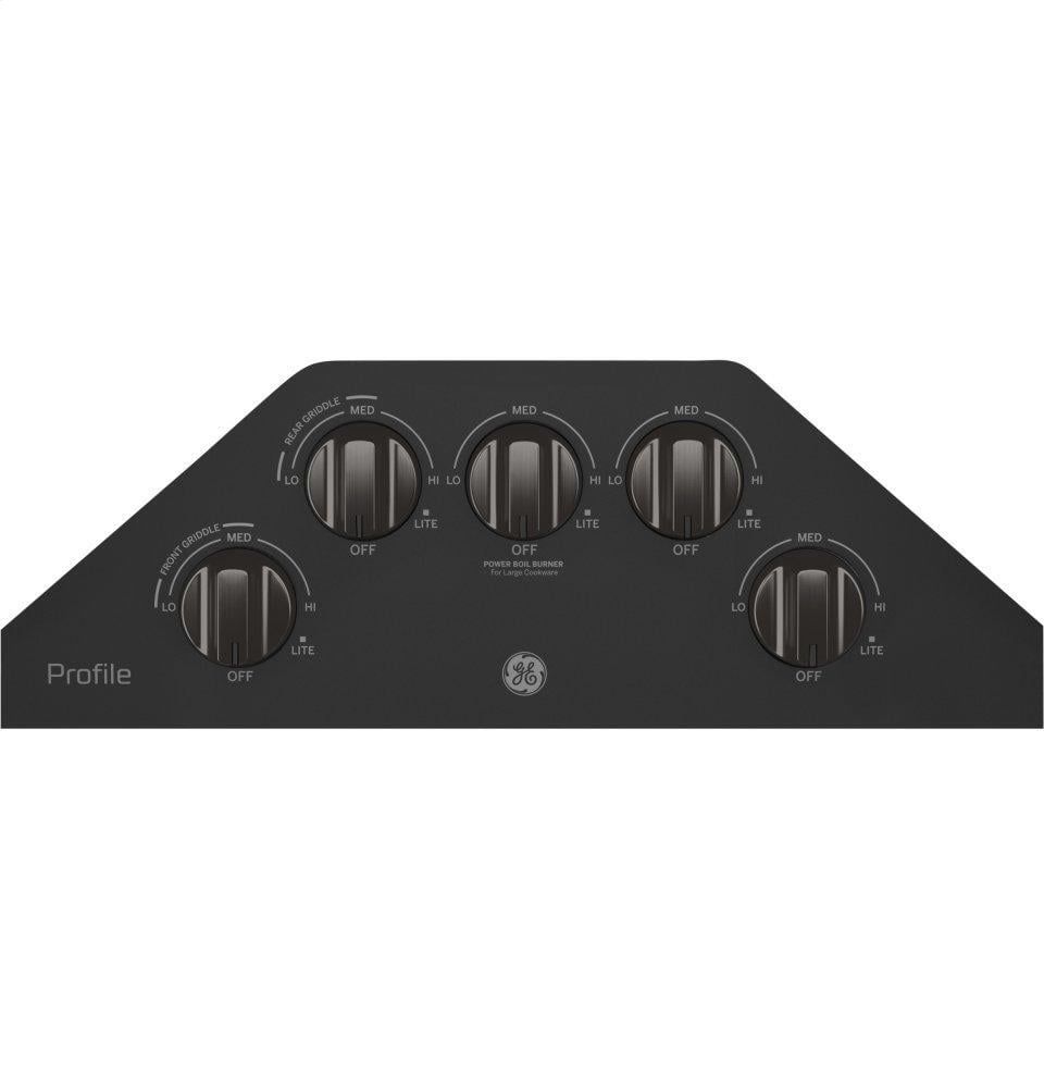 Ge Appliances PGP7030BMTS Ge Profile™ 30" Built-In Gas Cooktop With 5 Burners And Optional Extra-Large Cast Iron Griddle