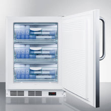 Summit VT65MLSSTBADA Ada Compliant Freestanding Medical All-Freezer Capable Of -25 C Operation, With Lock, Stainless Steel Door And Towel Bar Handle