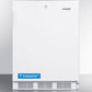 Summit AL650L Freestanding Ada Compliant Refrigerator-Freezer For General Purpose Use, With Dual Evaporator Cooling, Cycle Defrost, Lock, And White Exterior