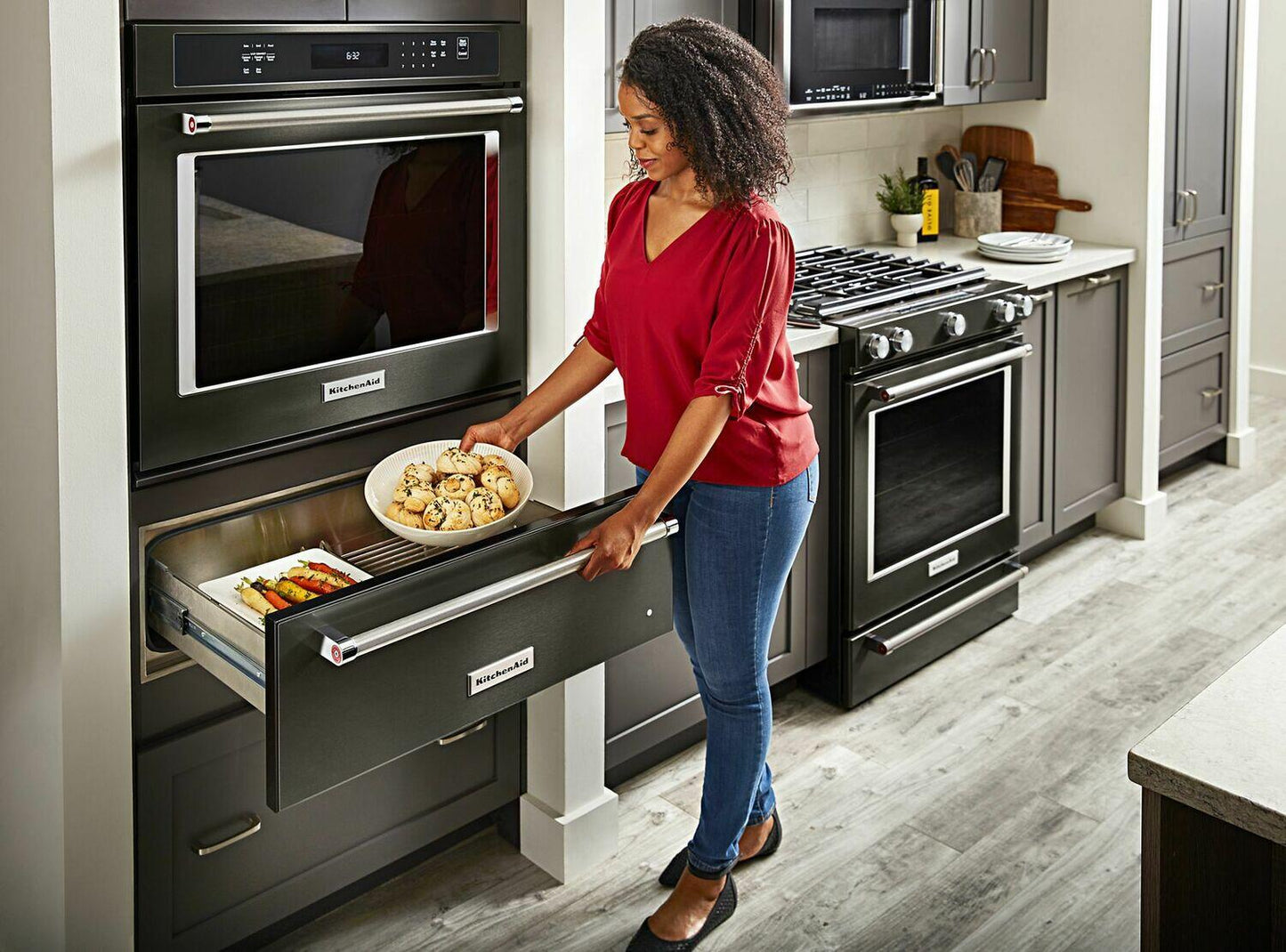 Kitchenaid KOWT107EBS 27'' Slow Cook Warming Drawer With Printshield™ Finish - Black Stainless