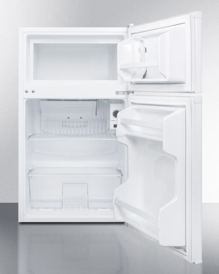 Summit CP351WLL Compact Energy Star Listed Two-Door Refrigerator-Freezer With Two Side Locks And Cycle Defrost Operation