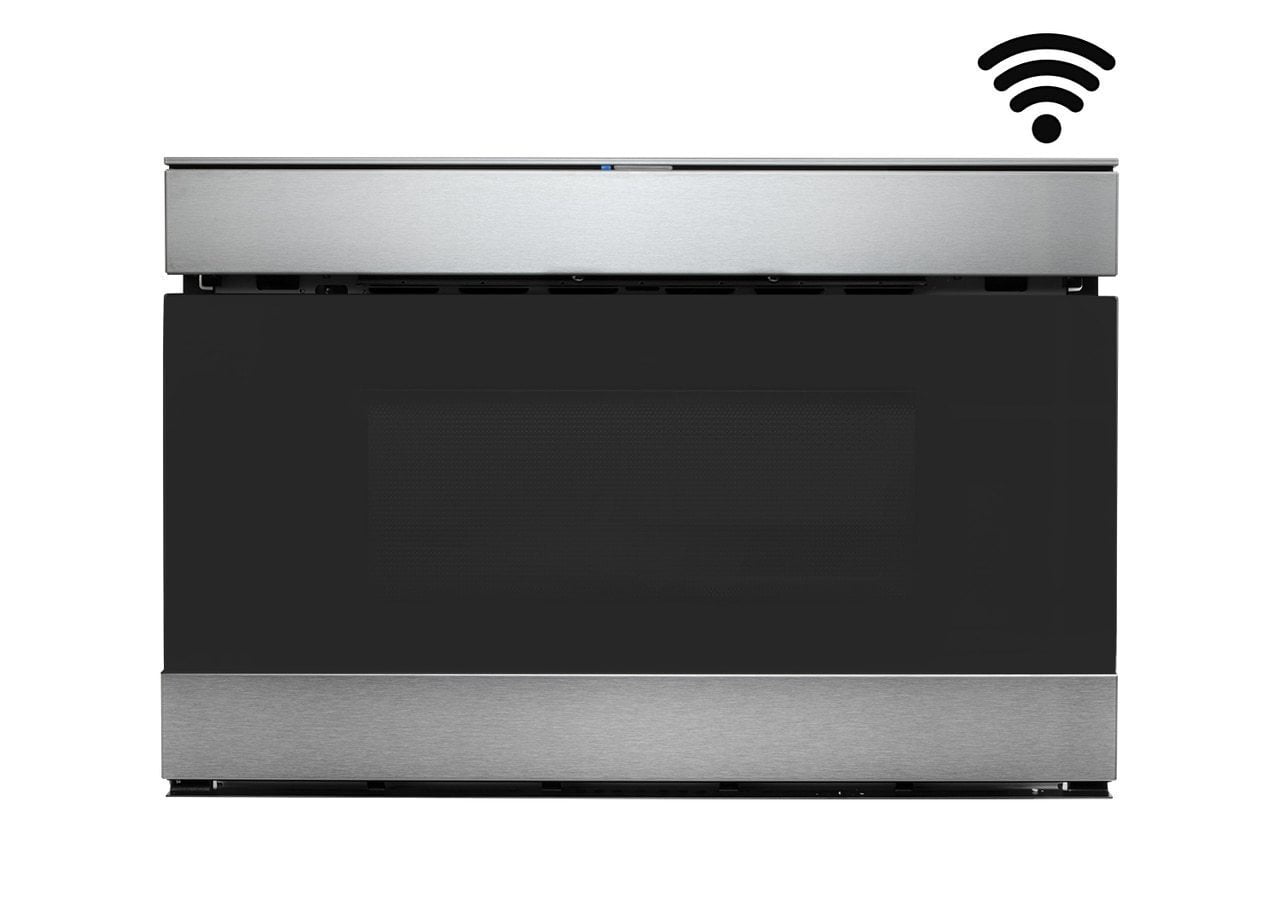Sharp SMD2489ES 24 In. 1.2 Cu. Ft. 950W Sharp Stainless Steel Iot Easy Wave Open Microwave Drawer Oven