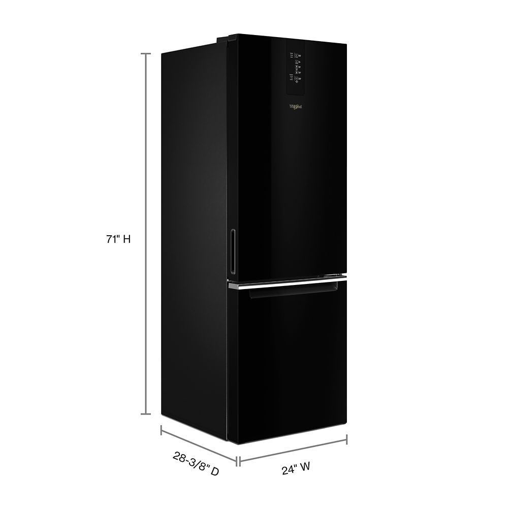 Whirlpool WRB533CZJB 24-Inch Wide Bottom-Freezer Refrigerator - 12.7 Cu. Ft.