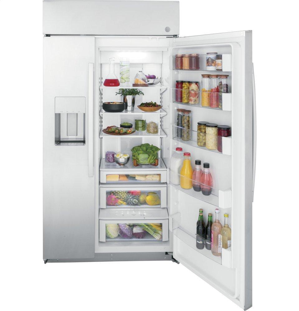 Ge Appliances PSB42YSRSS Ge Profile&#8482; Series 42" Smart Built-In Side-By-Side Refrigerator With Dispenser