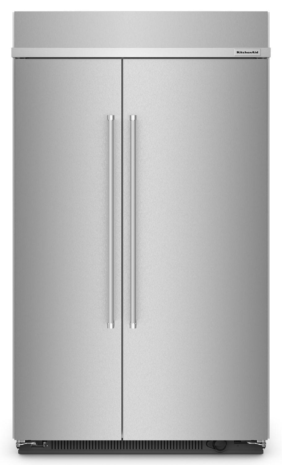 Kitchenaid KBSN708MPS 30 Cu. Ft. 48" Built-In Side-By-Side Refrigerator With Printshield™ Finish - Stainless Steel With Printshield™ Finish