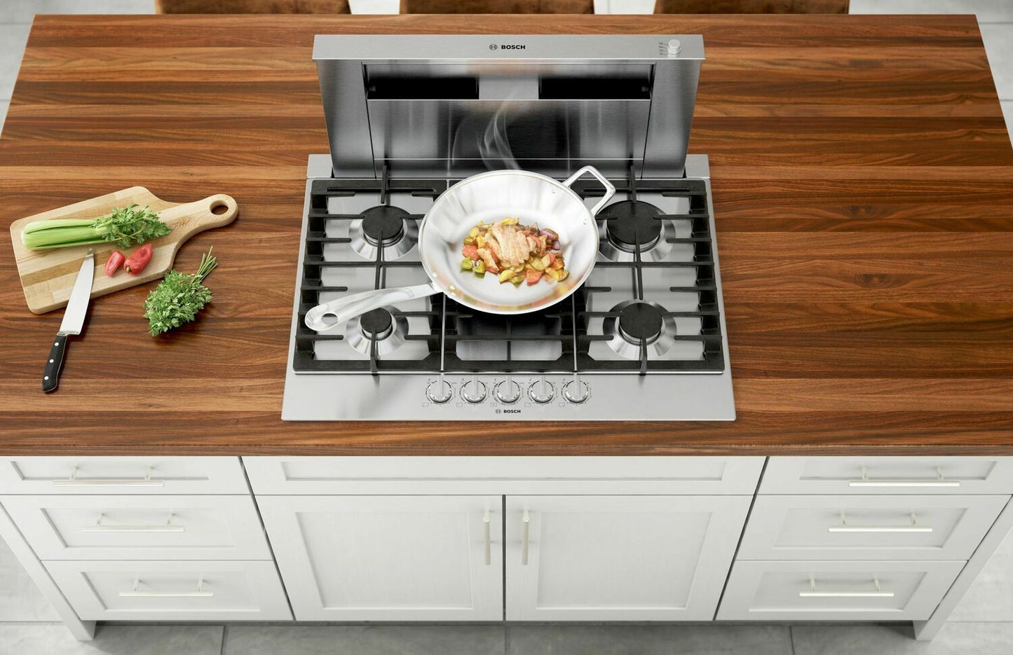 Bosch NGM8057UC 800 Series Gas Cooktop 30'' Stainless Steel Ngm8057Uc