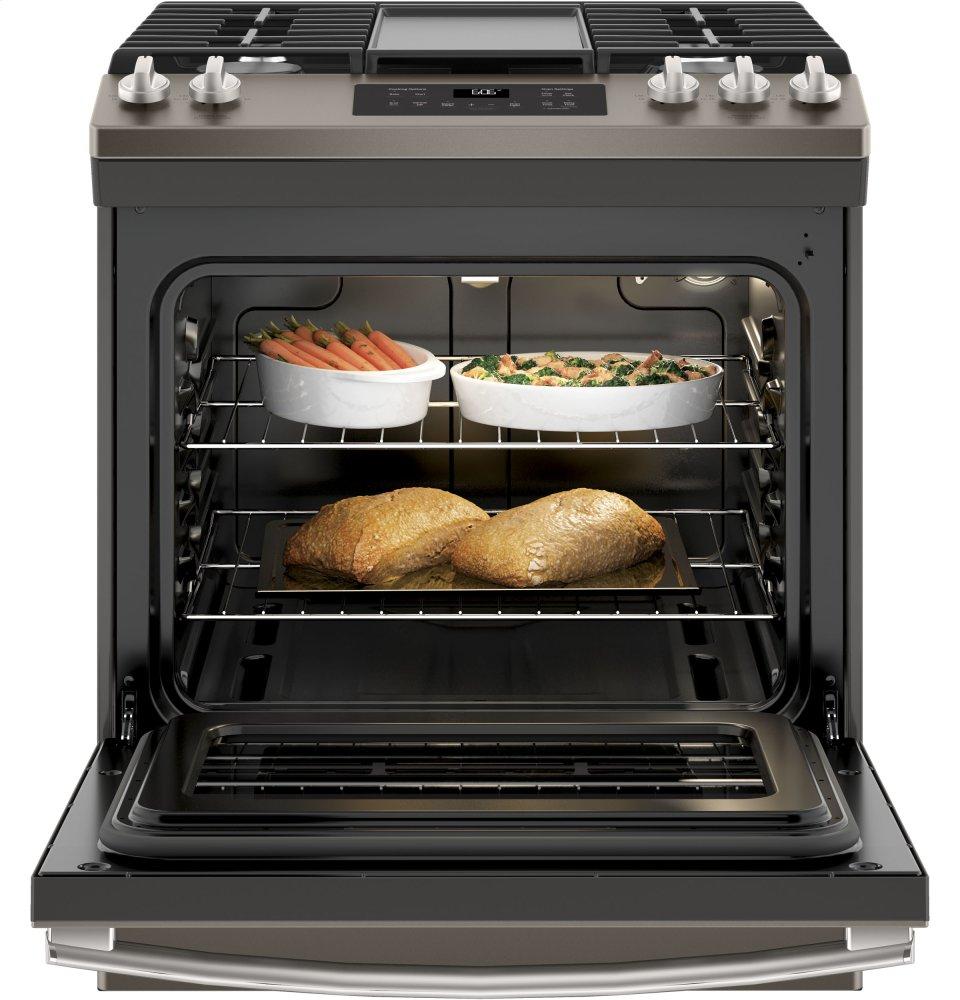 Ge Appliances JGSS66EELES Ge® 30" Slide-In Front Control Gas Range