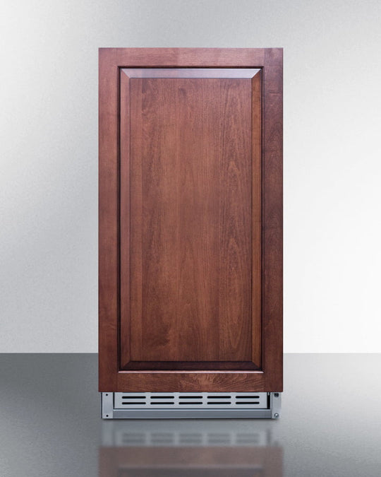 Summit BIM25H32IF Built-In Undercounter Ada Compliant No Drain Crescent Icemaker With Panel-Ready Door And Stainless Steel Wrapped Cabinet