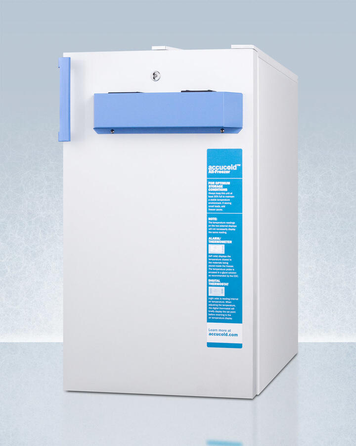 Summit FS407LBI7MED2 Built-In Undercounter Medical/Scientific All-Freezer With Front Control Panel Equipped With A Digital Thermostat And Nist Calibrated Thermometer/Alarm