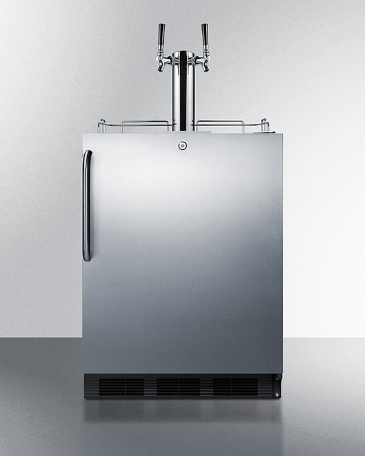 Summit SBC54OSBIADAWKDTWIN 24" Wide Outdoor Wine Kegerator, Ada Compliant