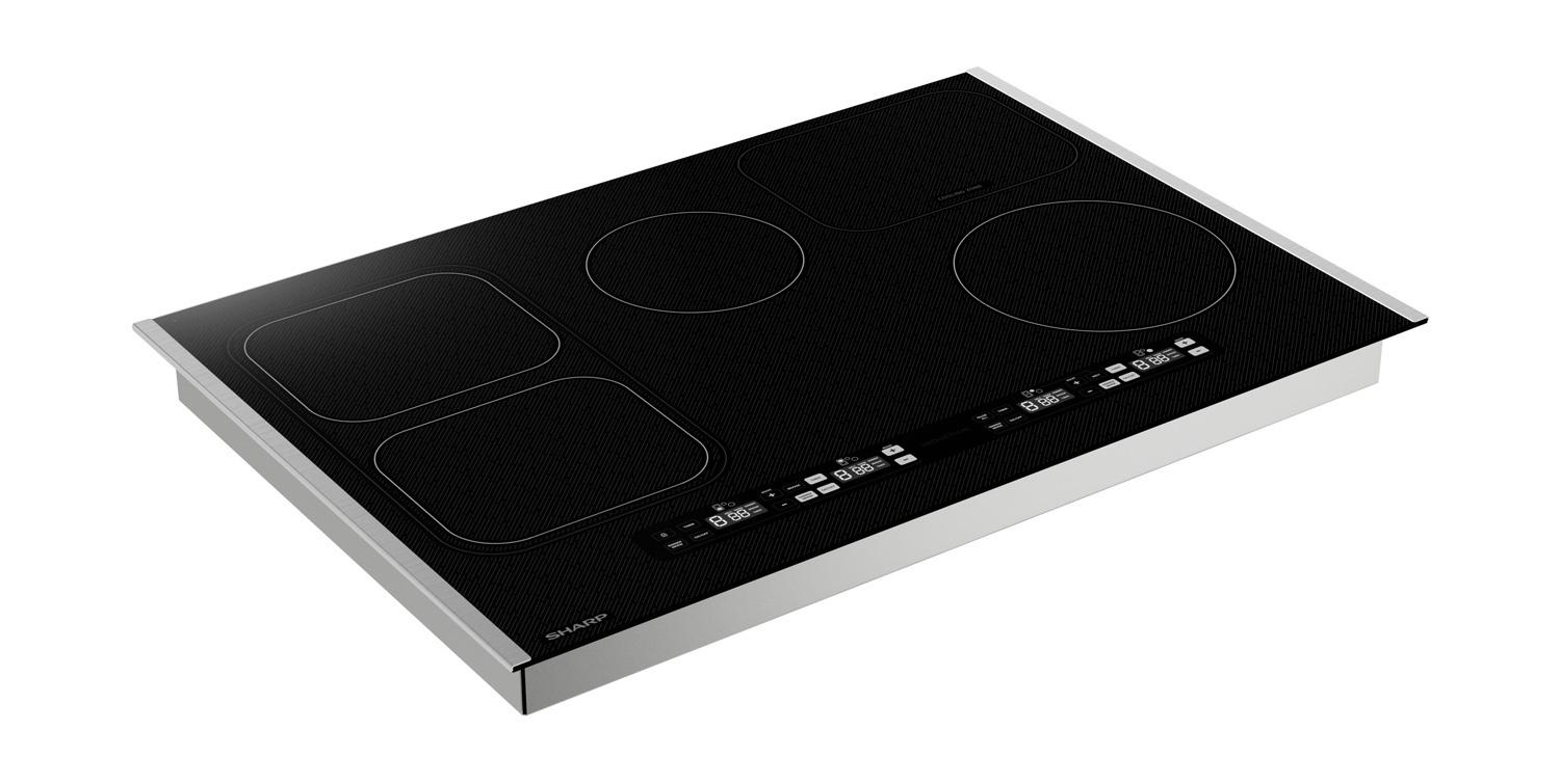 Sharp SCH3043GB Sharp 30 In. Induction Cooktop With Side Accessories