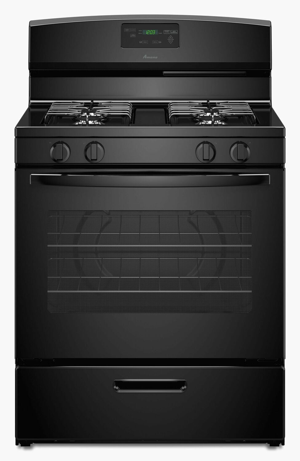 Amana AGR5330BAB 30-Inch Gas Range With Easy Touch Electronic Controls - Black