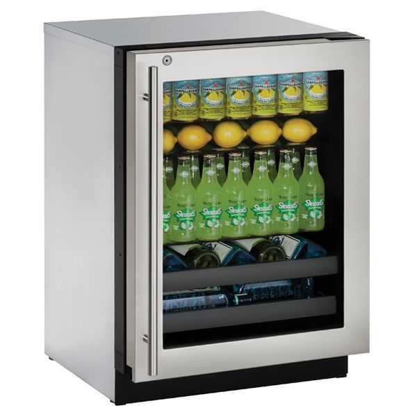 U-Line U3024BEVS13B 3024Bev 24" Beverage Center With Stainless Frame Finish And Right-Hand Hinge Door Swing (115 V/60 Hz Volts /60 Hz Hz)