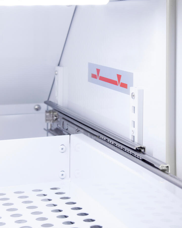 Summit ARG6PVDR Performance Series Pharma-Vac 6 Cu.Ft. Freestanding, Ada Height All-Refrigerator For Vaccines Storage With Three Removable Ventilated Drawers, Antimicrobial Silver Ion Handle, And Hospital Grade Cord With 'Green Dot' Plug