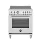 Bertazzoni PRO304INMXV 30 Inch Induction Range, 4 Heating Zones, Electric Oven Stainless Steel