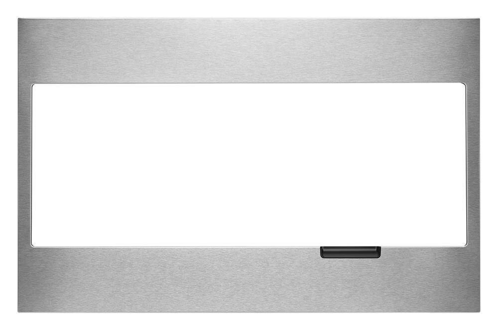 Whirlpool W11451313 Built-In Low Profile Microwave Standard Trim Kit With Pocket Handle, Stainless Steel