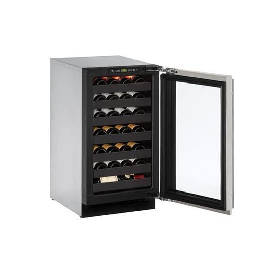 U-Line U2218WCS00B 2218Wc 18" Wine Refrigerator With Stainless Frame Finish (115 V/60 Hz Volts /60 Hz Hz)