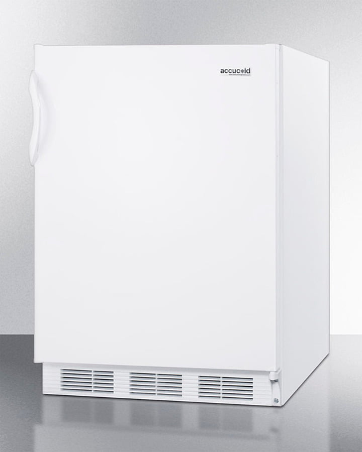 Summit CT66W Freestanding Refrigerator-Freezer For General Purpose Use, With Dual Evaporator Cooling, Cycle Defrost, And White Exterior