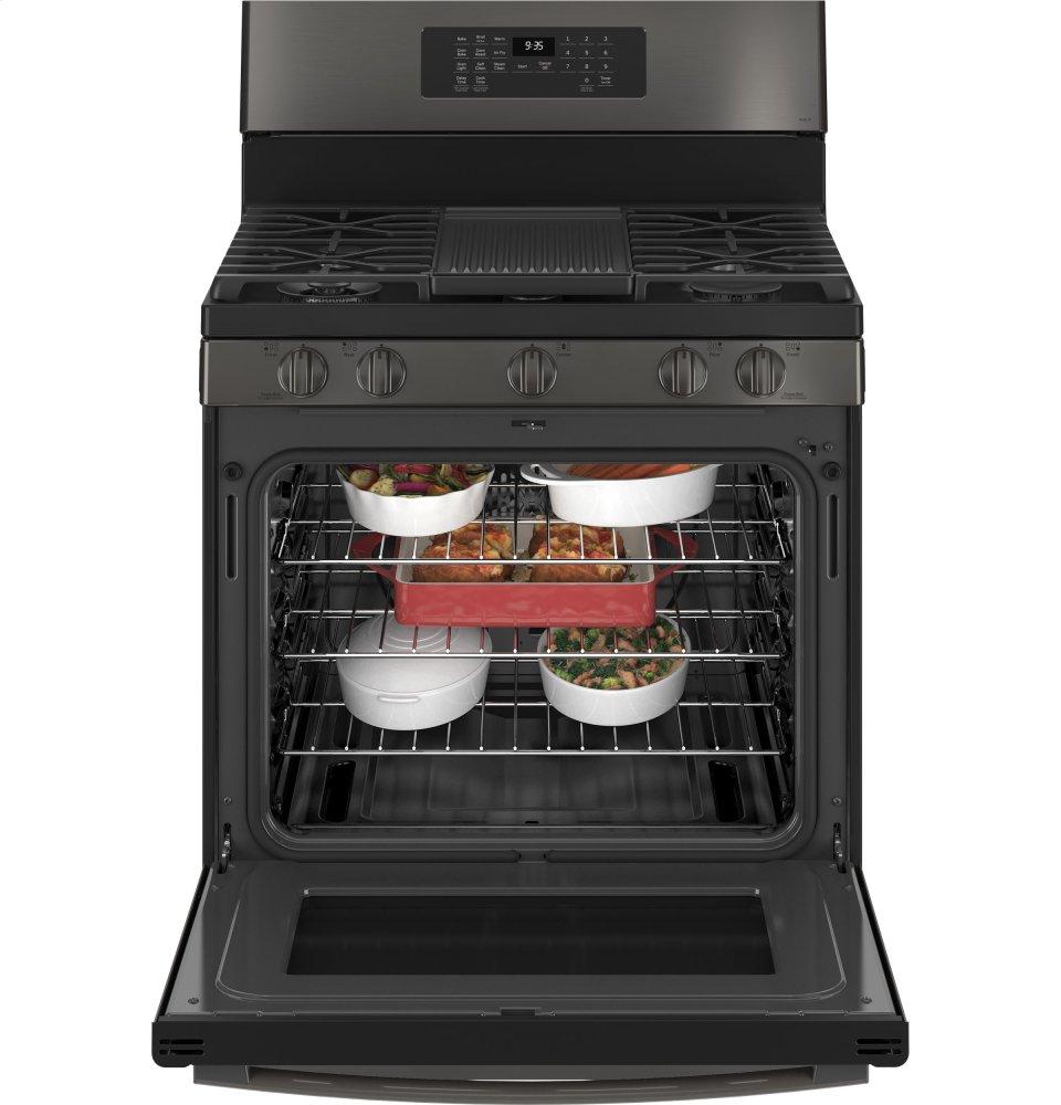 Ge Appliances PGB935BPTS Ge Profile&#8482; Smart 30" Free-Standing Self Clean Gas Range With No Preheat Air Fry