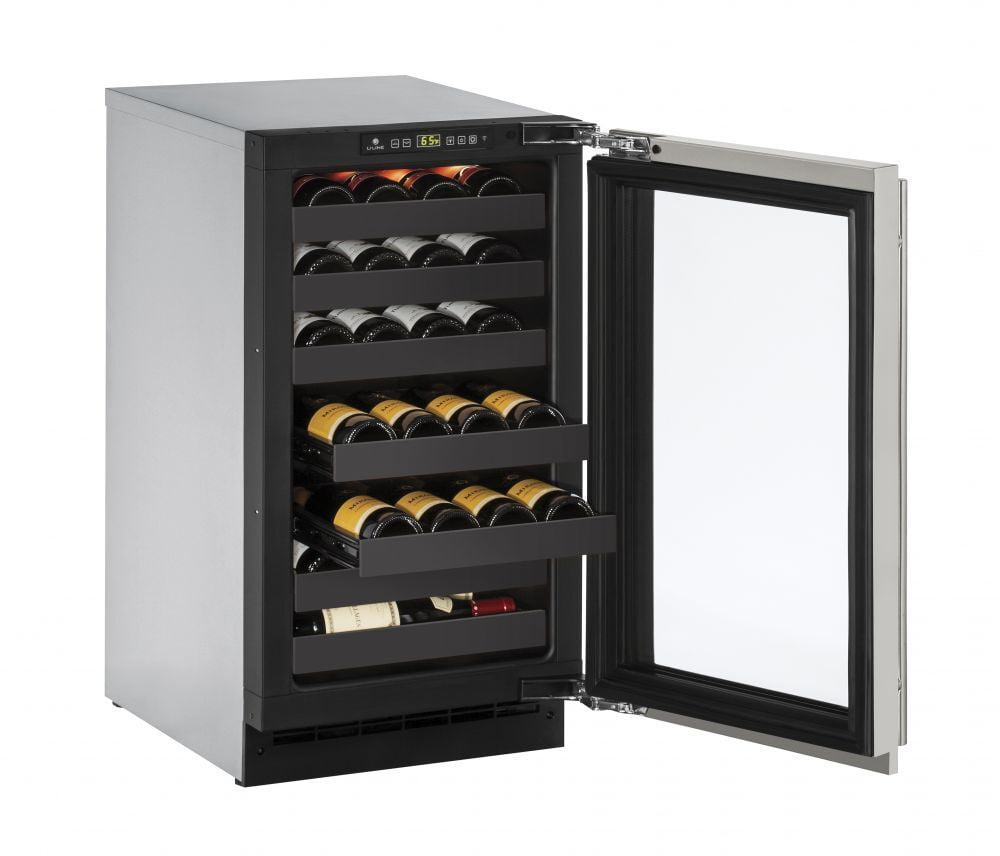 U-Line U2218WCS00B 2218Wc 18" Wine Refrigerator With Stainless Frame Finish (115 V/60 Hz Volts /60 Hz Hz)