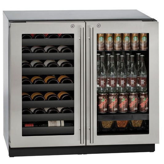 U-Line U3036BVWCS13B 3036Bvwc 36" Beverage Center With Stainless Frame Finish (115 V/60 Hz Volts /60 Hz Hz)