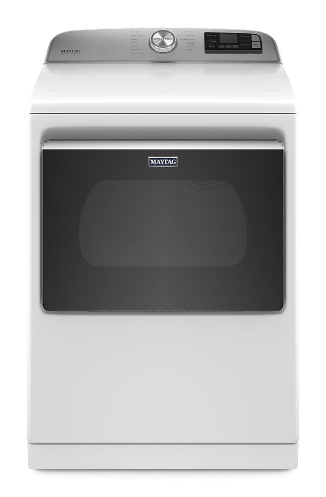 Maytag MED7230HW Smart Capable Top Load Electric Dryer With Extra Power Button - 7.4 Cu. Ft.