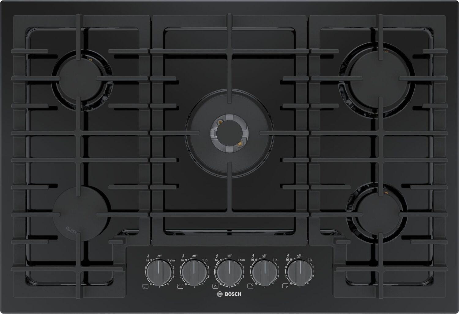 Bosch NGM8048UC 800 Series Gas Cooktop 30'' Black Ngm8048Uc