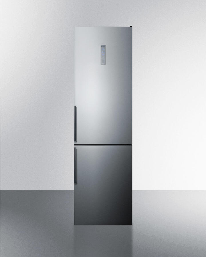 Summit FFBF192SSBIIM 24" Wide Built-In Bottom Freezer Refrigerator With Icemaker