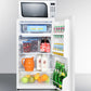 Summit MRF412ES Microwave/Refrigerator-Freezer Combination