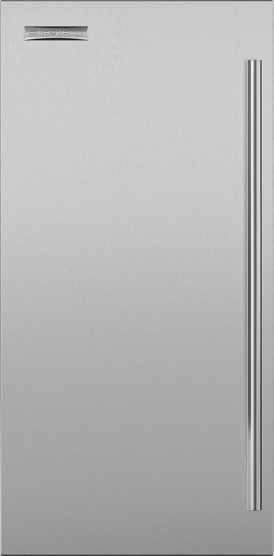 Sub-Zero 7030432 18" Stainless Door Panel With Tubular Handle