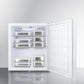 Summit AZAR27W Commercially Approved Compact All-Refrigerator In White, Designed To Serve As An Allergy-Free Storage Zone, With Digital Thermostat, Keyed Lock, And A Set Of Allergy Warning Magnets