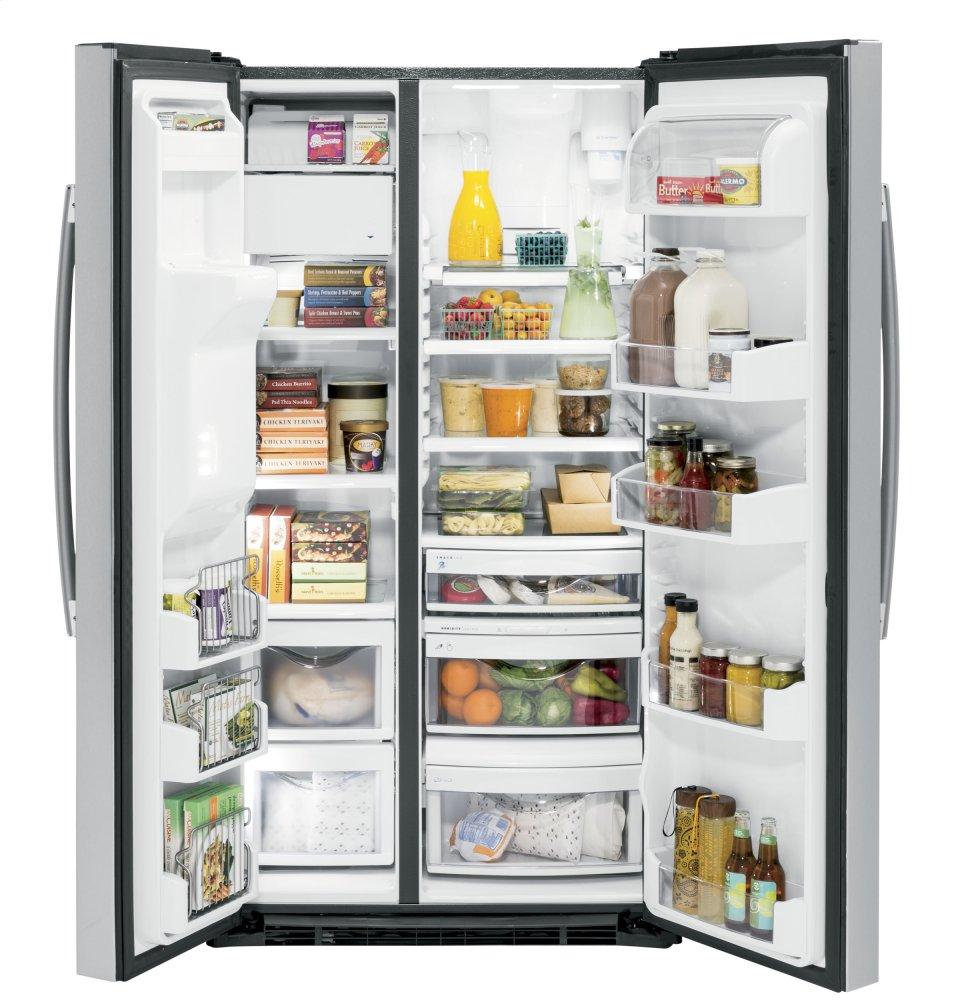 Ge Appliances PZS22MSKSS Ge Profile™ Series 21.9 Cu. Ft. Counter-Depth Side-By-Side Refrigerator