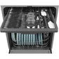 Ge Appliances GDF640HGMBB Ge® Front Control With Stainless Interior Door Dishwasher With Sanitize Cycle & Dry Boost