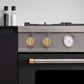 Bertazzoni DSMASDKSG Satin Gold 12 Knobs Dual Fuel
