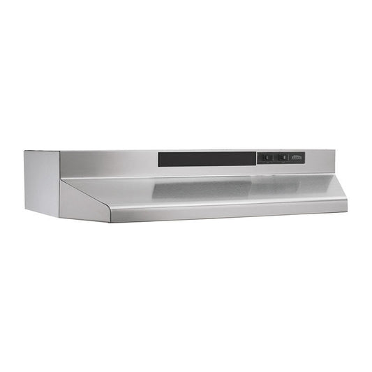 Broan F404204 42" Convertible Range Hood, Stainless Steel