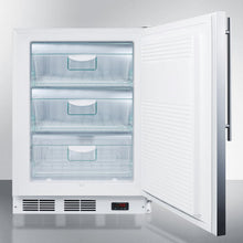Summit VT65MBISSHVADA Built-In Undercounter All-Freezer Capable Of -25 C Operation, With Wrapped Stainless Steel Door And Thin Handle