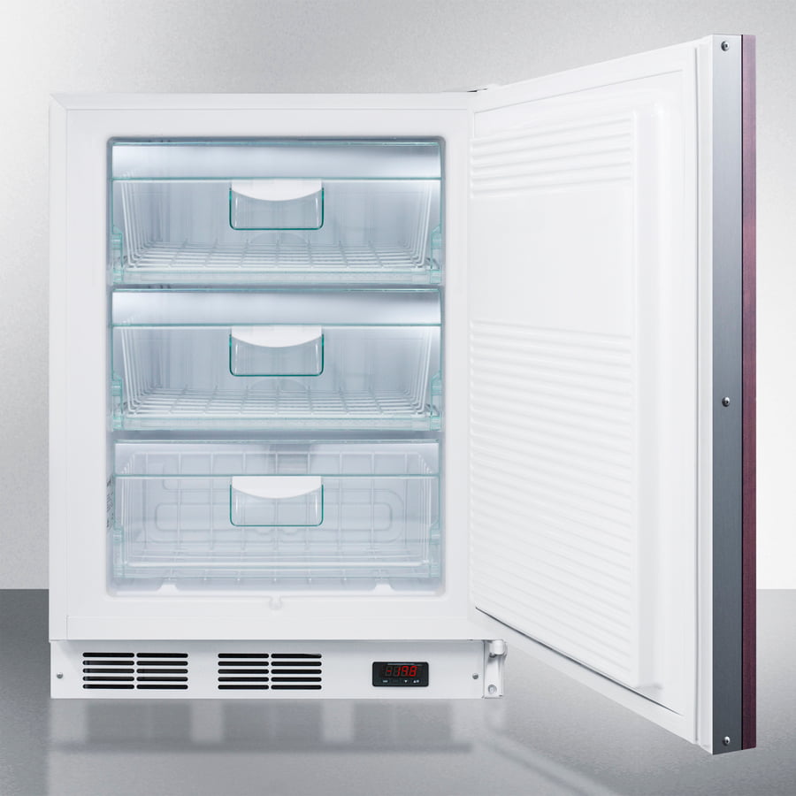 Summit VT65ML7BIIFADA Commercial Ada Compliant Built-In Medical All-Freezer With Lock, Capable Of -25 C Operation; Door Accepts Fully Overlay Panels