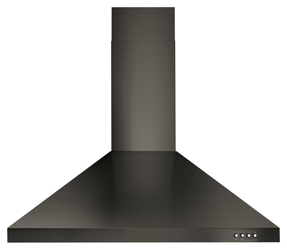 Whirlpool WVW53UC0HV 30" Contemporary Black Stainless Wall Mount Range Hood