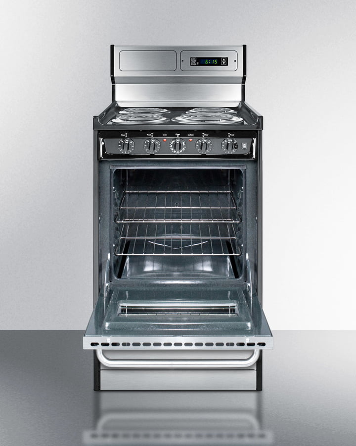 Summit TEM130BKWY 20" Wide Electric Coil Range