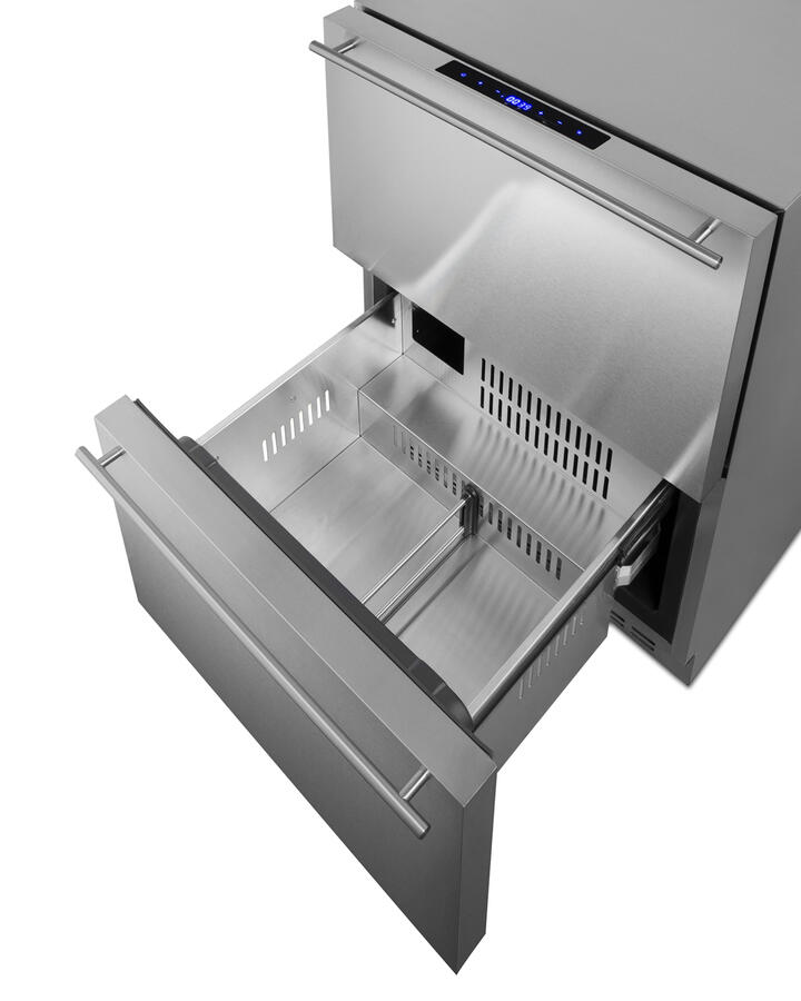 Summit SPRF34D 24" Wide 2-Drawer Refrigerator-Freezer