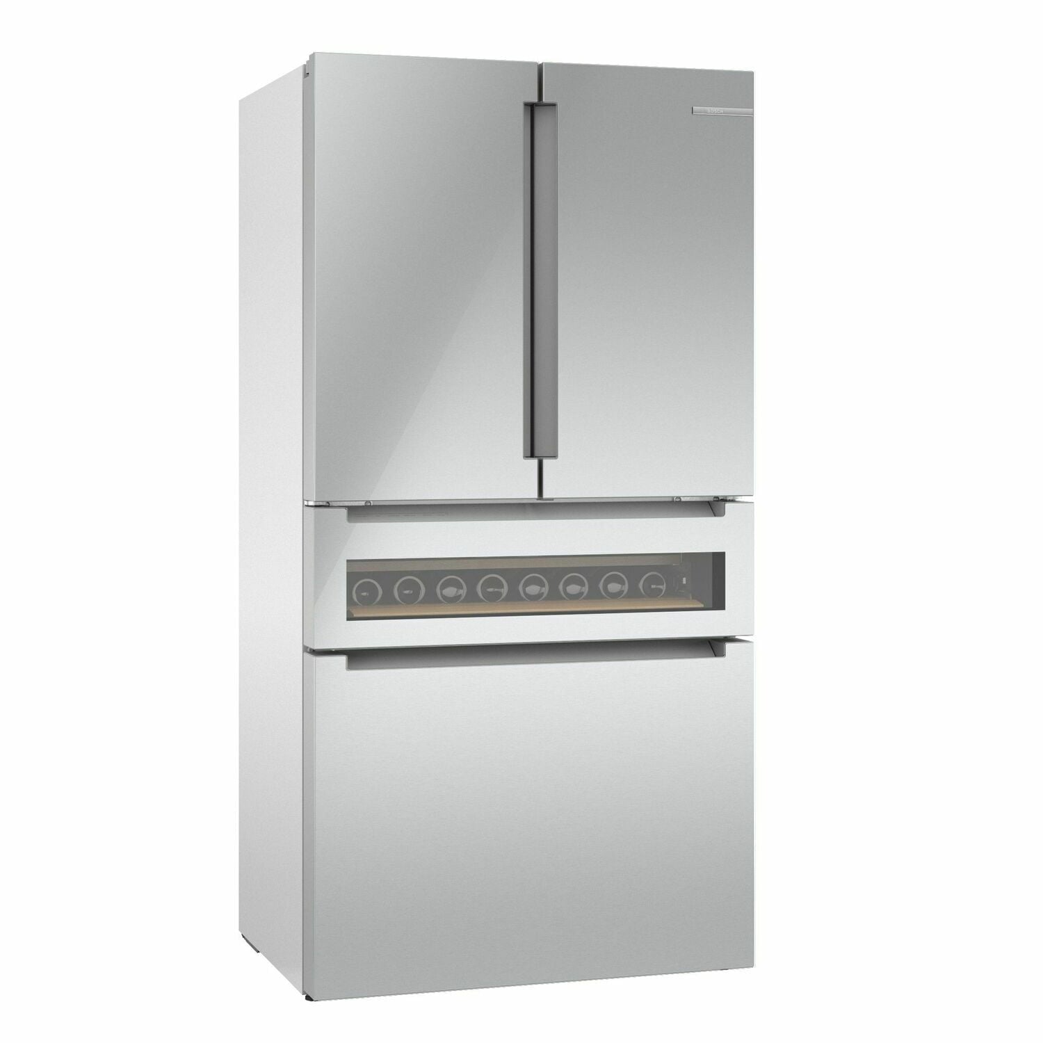 Bosch B36CL81ENG 800 Series French Door Bottom Mount Refrigerator 36'' Easy Clean Stainless Steel B36Cl81Eng