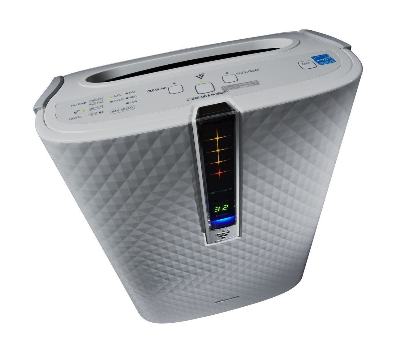Sharp KC850U Sharp True Hepa Plasmacluster® Air Purifier With Humidifying Function For Medium Rooms