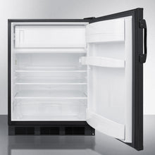Summit CT66BBI Built-In Undercounter Refrigerator-Freezer For General Purpose Use, With Dual Evaporator Cooling, Cycle Defrost, And Black Exterior