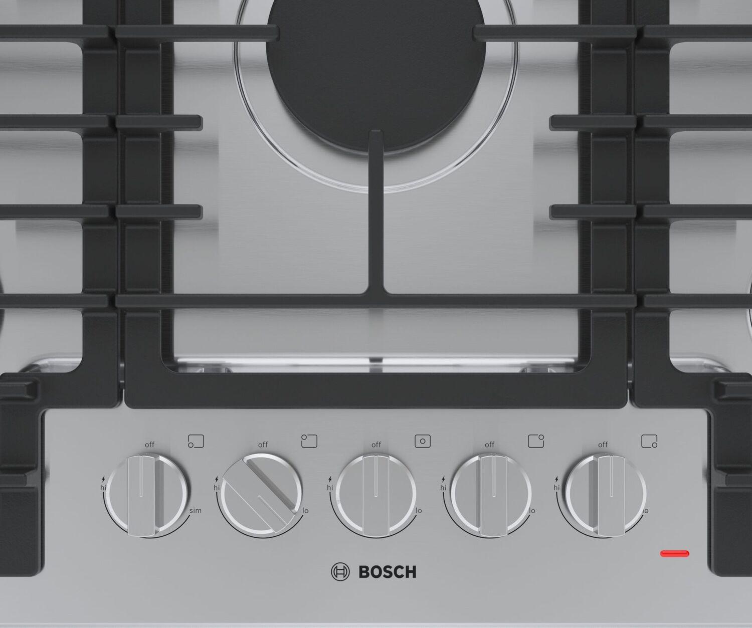 Bosch NGM5058UC 500 Series Gas Cooktop 30'' Stainless Steel Ngm5058Uc
