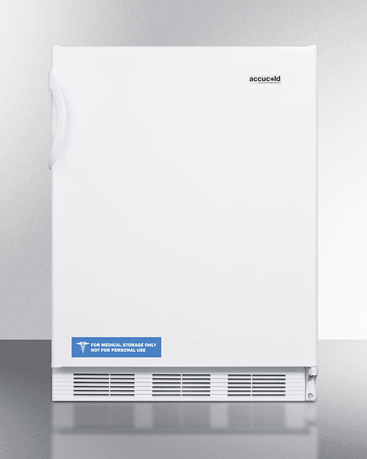 Summit AL650W Freestanding Ada Compliant Refrigerator-Freezer For General Purpose Use, With Dual Evaporator Cooling, Cycle Defrost, And White Exterior