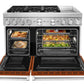 Kitchenaid KFDC558JSC Kitchenaid® 48'' Smart Commercial-Style Dual Fuel Range With Griddle Scorched Orange