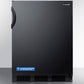 Summit AL652BK Freestanding Ada Compliant Refrigerator-Freezer For General Purpose Use, With Dual Evaporator Cooling, Cycle Defrost, And Black Exterior