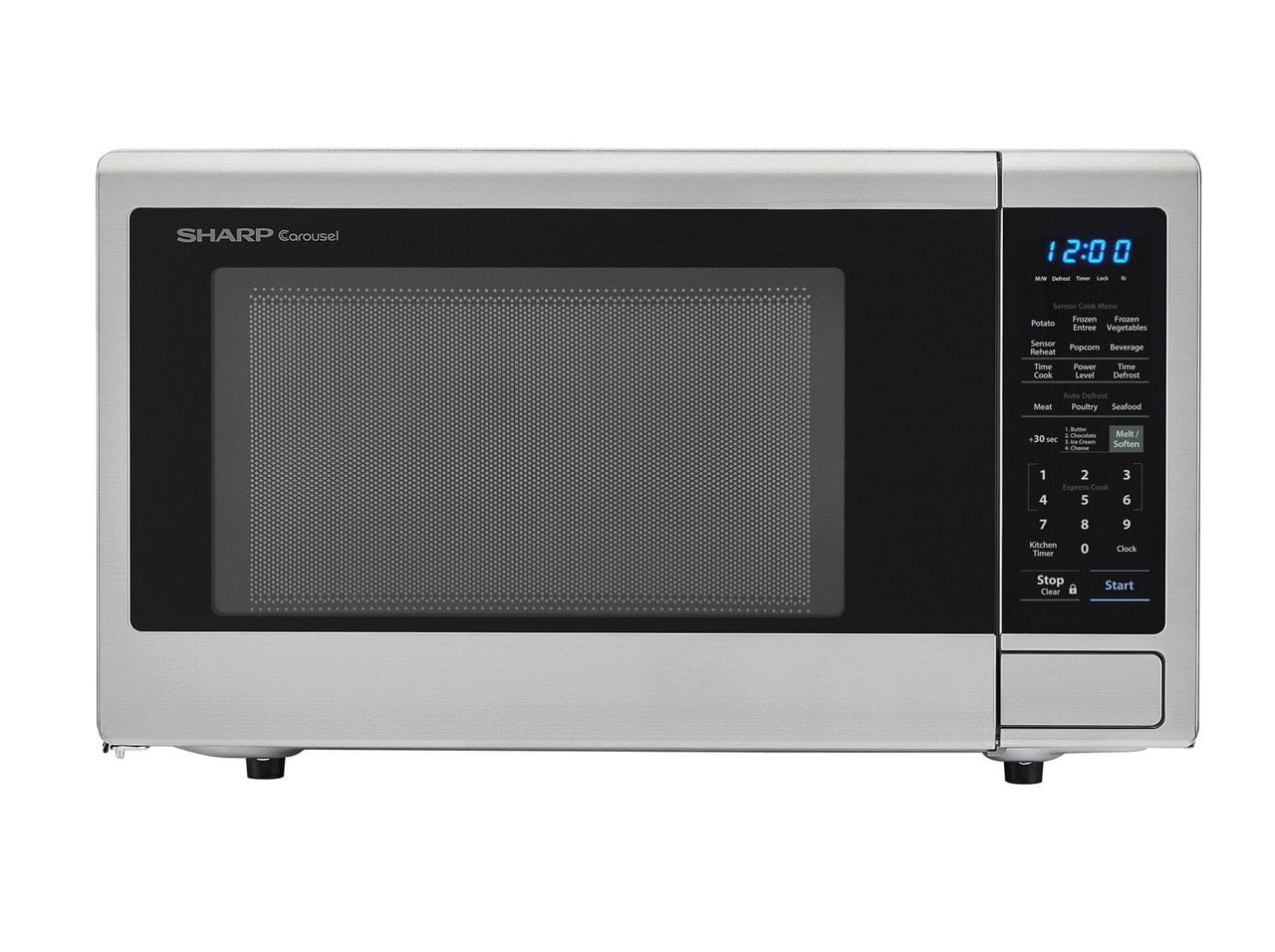 Sharp SMC2242DS 2.2 Cu. Ft. 1200W Stainless Steel Countertop Microwave Oven