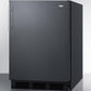 Summit CT663BK Freestanding Counter Height Refrigerator-Freezer For Residential Use, Cycle Defrost With Deluxe Interior And Black Finish