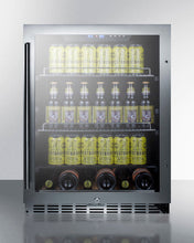 Summit SCR2466PUBCSS Built-In Undercounter Craft Beer Pub Cellar With Seamless Stainless Steel Trimmed Glass Door, Digital Controls, Lock, And Stainless Steel Cabinet